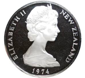 1 доллар 1974 года Новая Зеландия «X Британские Игры Содружества»