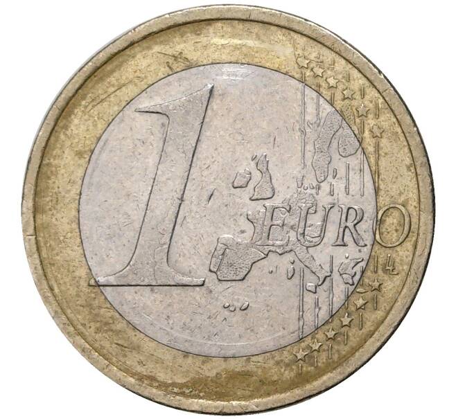 Монета 1 евро 2002 года А Германия (Артикул K11-2781)