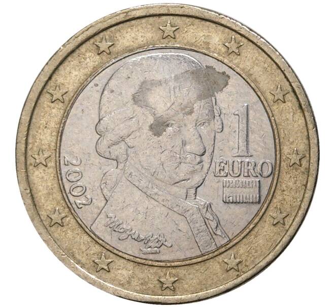 Монета 1 евро 2002 года Австрия (Артикул K11-2782)