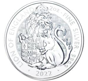 5 фунтов 2022 года Великобритания «Звери Королевы — Лев Англии» — Фото №1