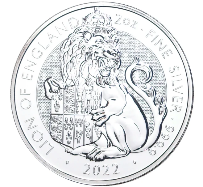 Монета 5 фунтов 2022 года Великобритания «Звери Королевы — Лев Англии» (Артикул M2-54746)