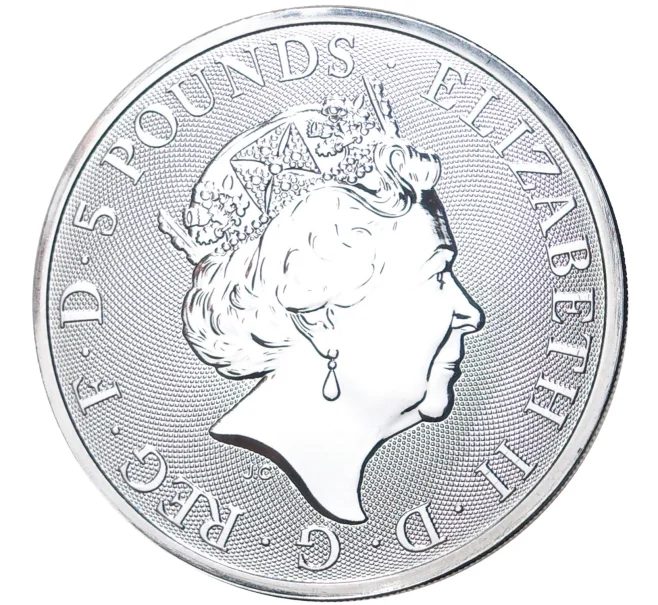 Монета 5 фунтов 2022 года Великобритания «Звери Королевы — Лев Англии» (Артикул M2-54746)