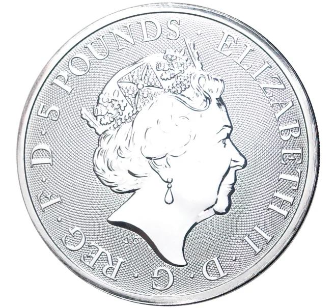Монета 5 фунтов 2022 года Великобритания «Звери Королевы — Лев Англии» (Артикул M2-54747)