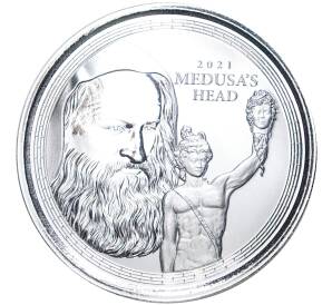 1 фунт 2021 года Гибралтар «Голова Медузы Горгоны» — Фото №1