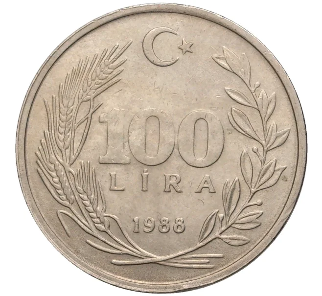 Монета 100 лир 1988 года Турция (Артикул K11-3093)