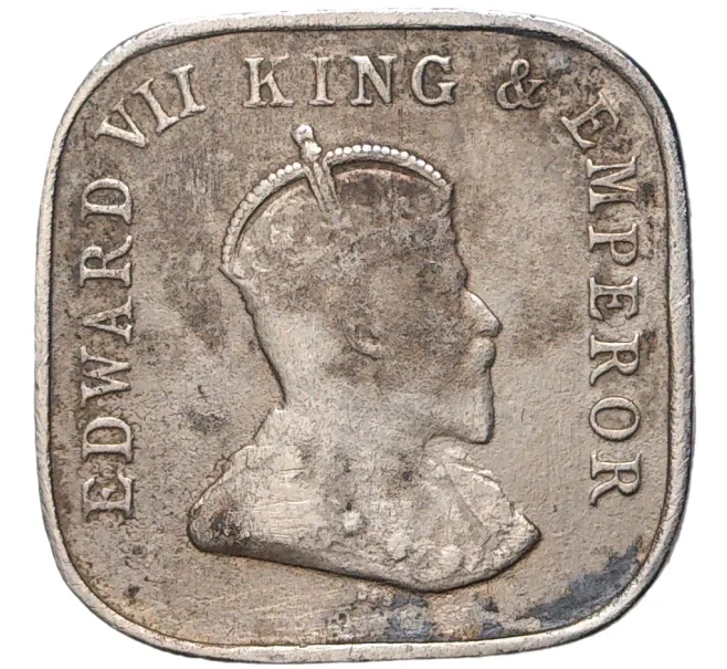 Монета 5 центов 1910 года Британский Цейлон (Артикул M2-55039)