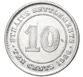 Монета 10 центов 1926 года Стрейтс Сетлментс (Артикул K27-7074)