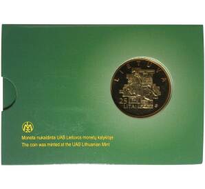 25 литов 2013 года Литва «25 лет созданию литовского Саюдиса» (В блистере) — Фото №2