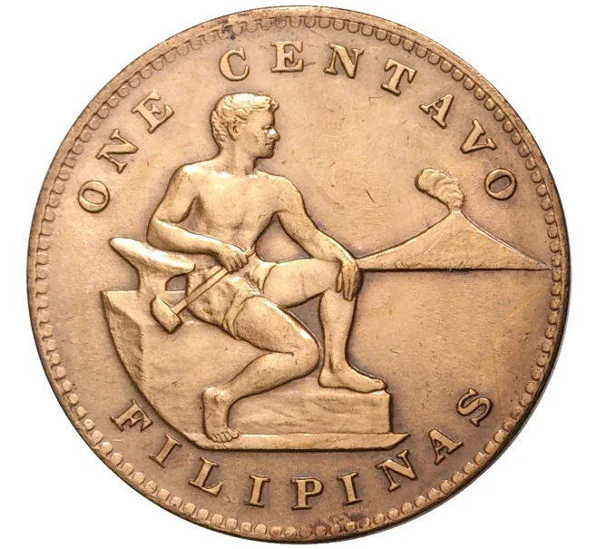 Монета 1 сентаво 1944 года S Филиппины (Администрация США) (Артикул M2-55301)