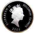 Монета 25 долларов 2003 года Соломоновы острова «Самолеты — China Clipper» (Артикул K27-7134)