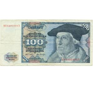 100 марок 1970 года Западная Германия (ФРГ)