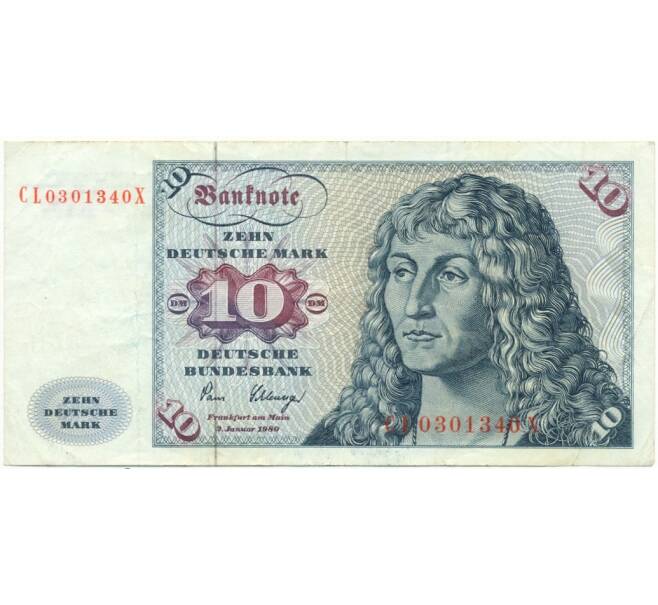 10 марок 1980 года Западная Германия (ФРГ) (Артикул B2-8794)