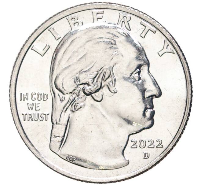 Монета 1/4 доллара (25 центов) 2022 года D США «Американские женщины — Доктор Салли Райд» (Артикул M2-55411)