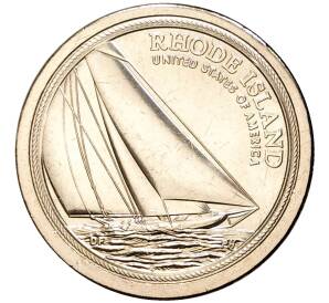 1 доллар 2022 года Р США «Американские инновации — Яхта Натанаэля Херрешоффа» — Фото №1