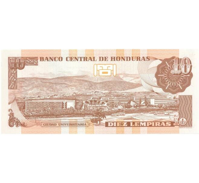 Банкнота 10 лемпир 2010 года (Артикул: B2-0392) — Фото №2