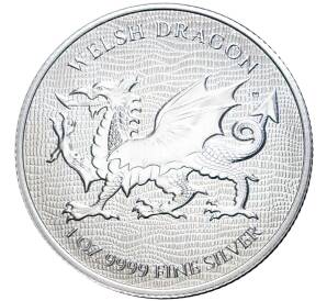 2 доллара 2022 года Ниуэ «Валлийский дракон»