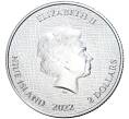 Монета 2 доллара 2022 года Ниуэ «Валлийский дракон» (Артикул M2-55457)