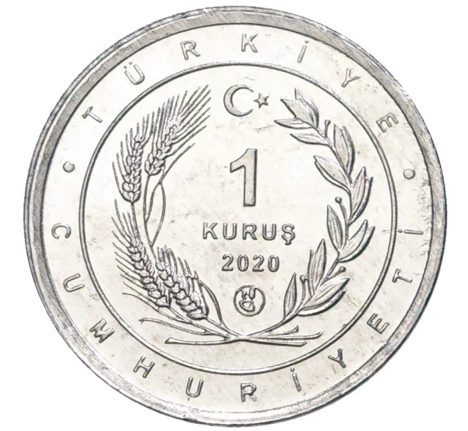 Монета 1 куруш 2020 года Турция «Птицы Анатолии — Удод» (Артикул K27-7429)