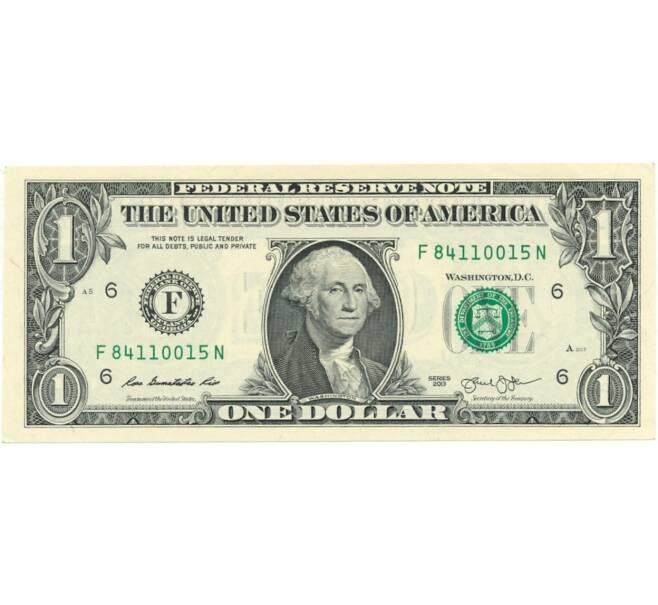 Банкнота 1 доллар 2013 года США (Артикул B2-8829)