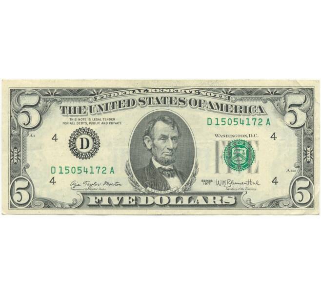 5 долларов 1977 года США (Артикул B2-8851)