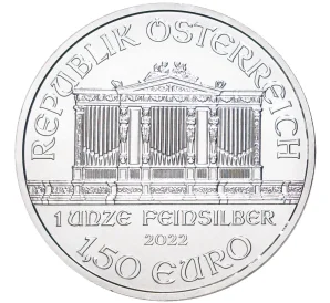 1.50 евро 2022 года Австрия «Венская филармония»