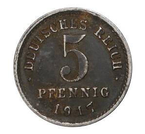 5 пфеннигов 1917 года Е — Фото №1