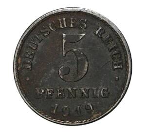5 пфеннигов 1919 года J Германия — Фото №1