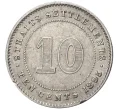 Монета 10 центов 1895 года стрейтс Сетлментс (Артикул K27-7494)