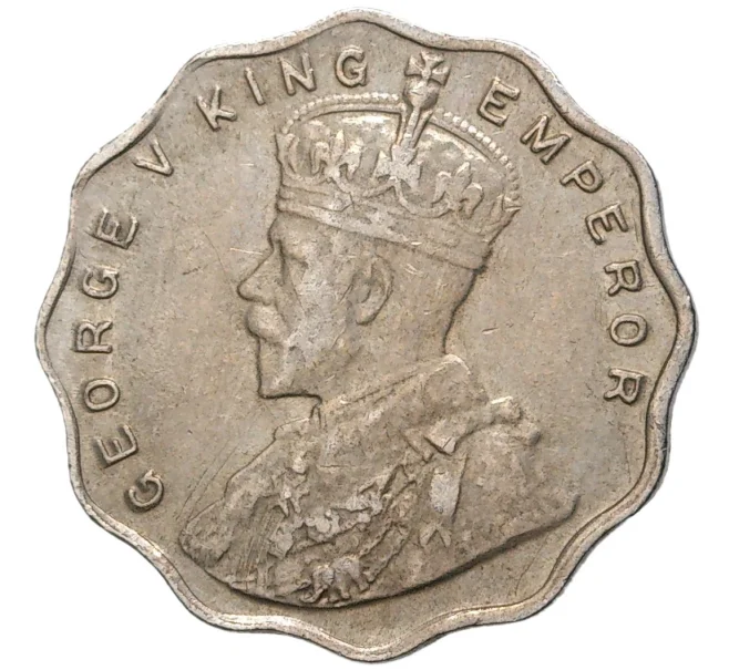 Монета 1 анна 1919 года Британская Индия (Артикул K27-7500)