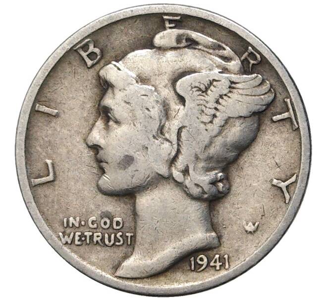 1 дайм (10 центов) 1941 года США (Артикул K11-4464)