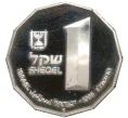 Монета 1 шекель 1985 года Израиль «Святые места — Капернаум» (Артикул K11-4515)