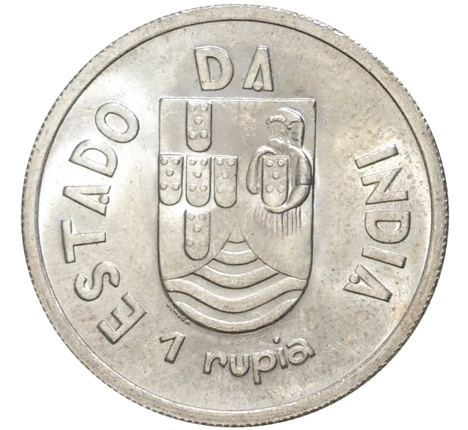 Монета 1 рупия 1935 года Португальская Индия (Артикул K11-4529)