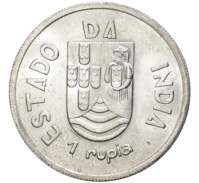 Монета 1 рупия 1935 года Португальская Индия (Артикул K11-4530)
