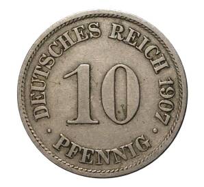 10 пфеннигов 1907 года А — Фото №1
