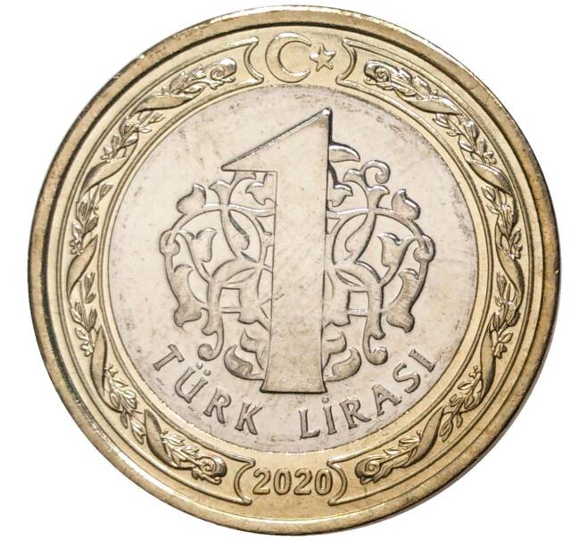 Монета 1 лира 2020 года Турция «100 лет Великому национальному собранию Турции» (Артикул M2-55574)