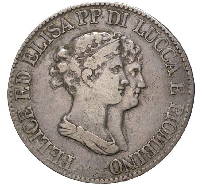 5 франков 1807 года Княжество Лукка и Пьомбиньо (Артикул M2-46717)
