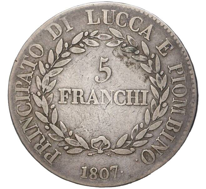 5 франков 1807 года Княжество Лукка и Пьомбиньо (Артикул M2-46717)