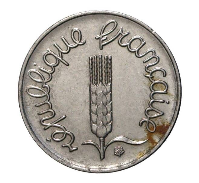 Монета 1 сантим 1965 года Франция (Артикул: M2-1939) — Фото №2