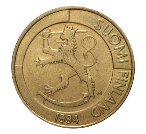 1 марка 1994 года Финляндия — Фото №2