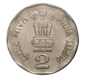 2 рупии 2002 года Тукарам — Фото №2