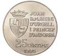 Монета 25 сентимов 1995 года Андорра «50 лет Продовольственной программе — ФАО» (Артикул K1-3750)