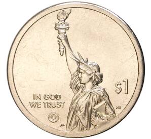 1 доллар 2022 года Р США «Американские инновации — Сноуборд» — Фото №2