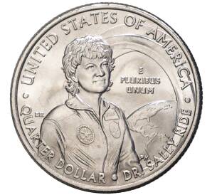 1/4 доллара (25 центов) 2022 года Р США «Американские женщины — Доктор Салли Райд» — Фото №1
