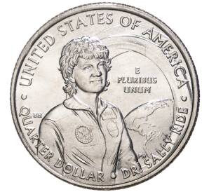 1/4 доллара (25 центов) 2022 года D США «Американские женщины — Доктор Салли Райд» — Фото №1