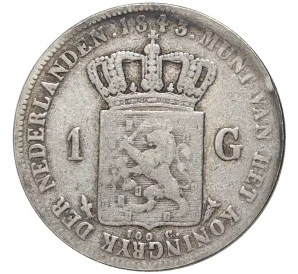 1 гульден 1843 года Нидерланды