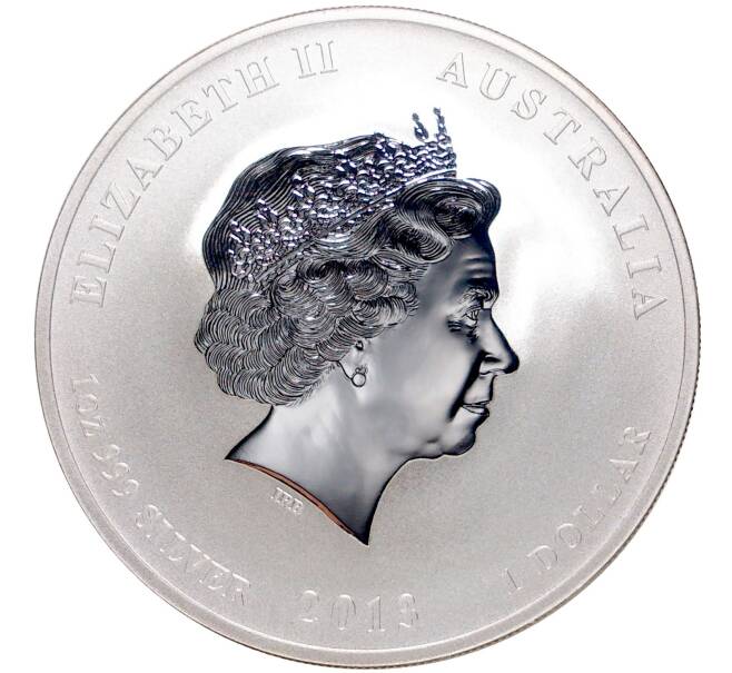 Монета 1 доллар 2013 года Австралия «Китайский гороскоп — Год змеи» (Лев в круге) (Артикул K11-5259)
