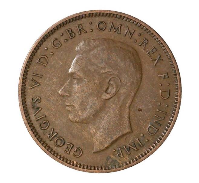Монета 1 фартинг 1939 года (Артикул: M2-1991) — Фото №2