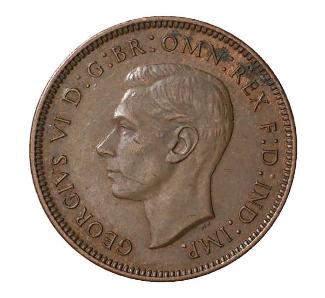 Монета 1 фартинг 1941 года (Артикул: M2-1992) — Фото №2