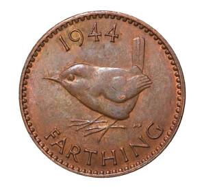 1 фартинг 1944 года — Фото №1