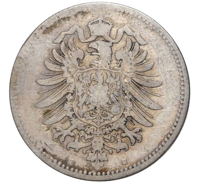 Монета 1 марка 1874 года Н Германия (Артикул K11-5326)